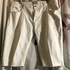 PJ Mark men Demin cut off short white pants